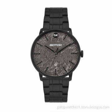 Black Stainless Steel Watch Mens